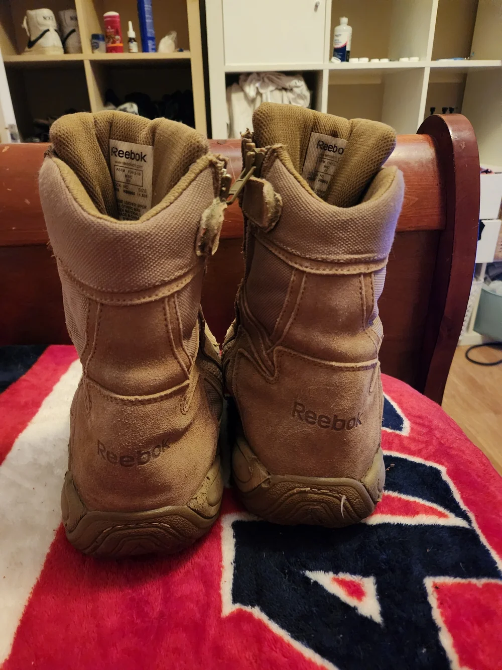 Reebok Men's Tactical Suede Boots in Brown Tan